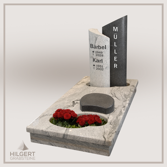 UR-GR-0921 | Hilgert Grabsteine | Urnengrabstein aus Granit