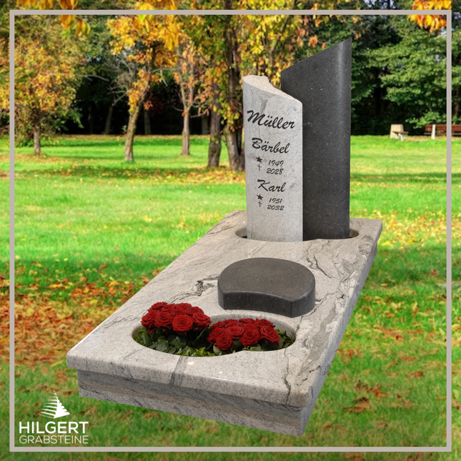 UR-GR-0921 | Hilgert Grabsteine | Urnengrabstein aus Granit