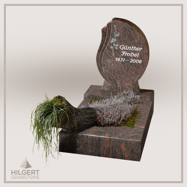 UR-GR-12 | Hilgert Grabsteine | Urnengrabstein aus Granit
