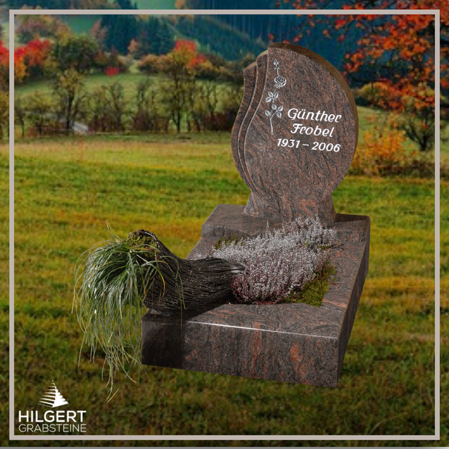 UR-GR-12 | Hilgert Grabsteine | Urnengrabstein aus Granit