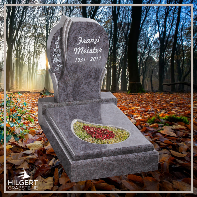 UR-GR-13-316-002887 | Hilgert Grabsteine | Urnengrabstein aus Granit