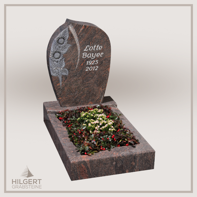 UR-GR-13-326 | Hilgert Grabsteine | Urnengrabstein aus Granit