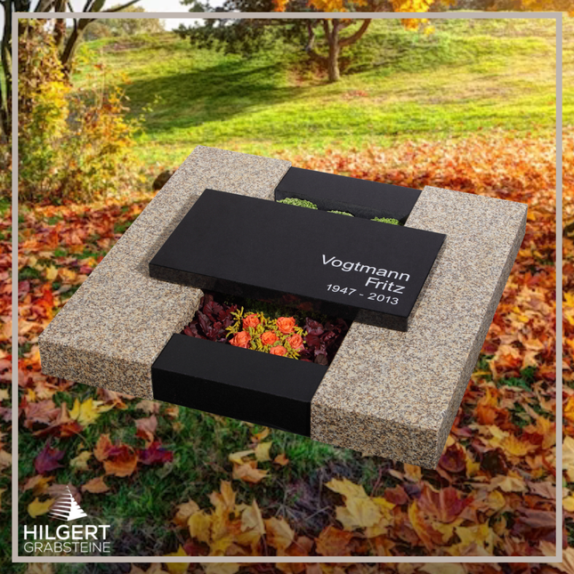 UR-GR-13-340-1 | Hilgert Grabsteine | Urnengrabstein aus Granit