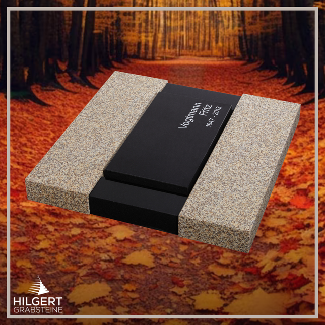 UR-GR-13-340-2 | Hilgert Grabsteine | Urnengrabstein aus Granit