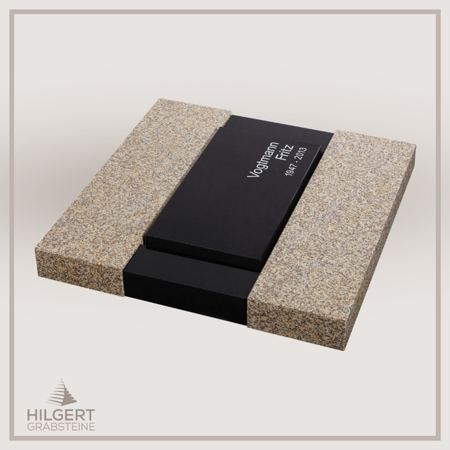 UR-GR-13-340-2 | Hilgert Grabsteine | Urnengrabstein aus Granit
