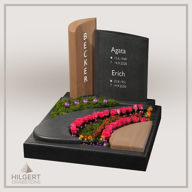 UR-GR-14-356-002959 | Hilgert Grabsteine | Urnengrabstein aus Granit