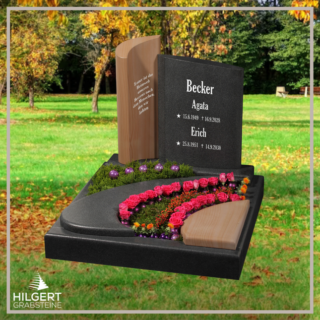 UR-GR-14-356-002959 | Hilgert Grabsteine | Urnengrabstein aus Granit