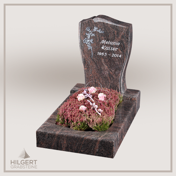 UR-GR-15-375-003021 | Hilgert Grabsteine | Urnengrabstein aus Granit