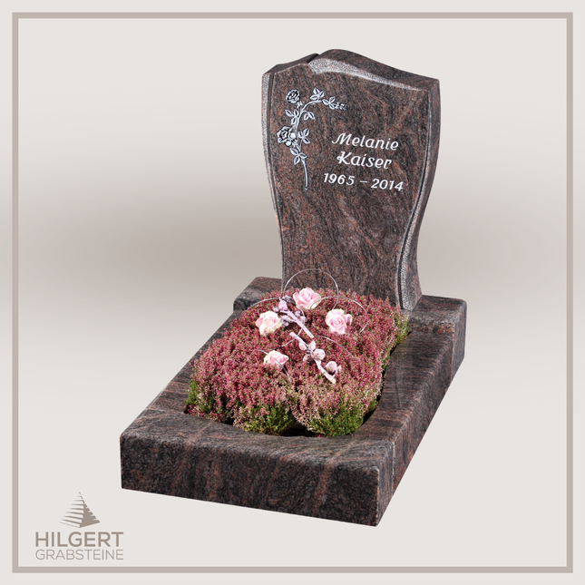 UR-GR-15-375-003021 | Hilgert Grabsteine | Urnengrabstein aus Granit