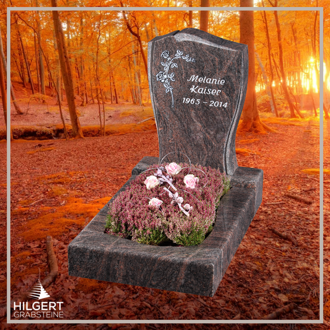 UR-GR-15-375-003021 | Hilgert Grabsteine | Urnengrabstein aus Granit