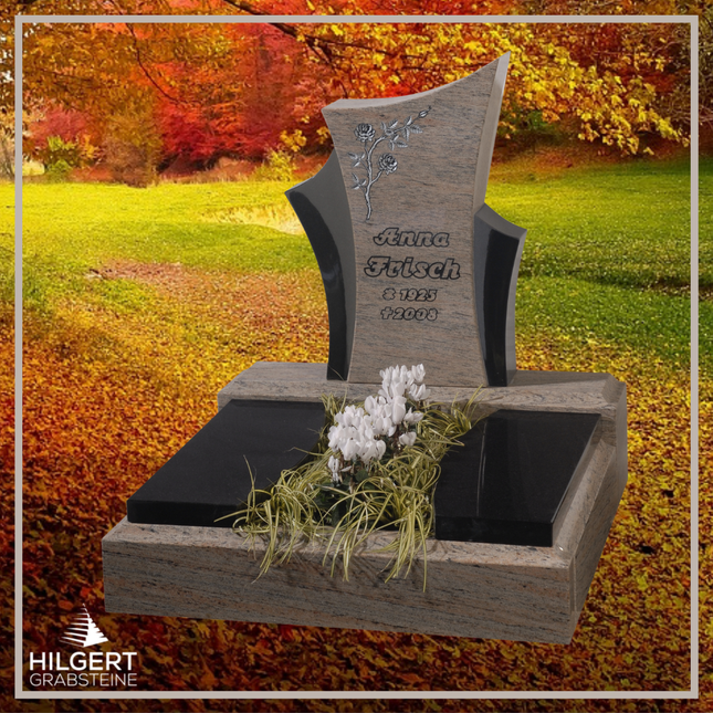 UR-GR-257 | Hilgert Grabsteine | Urnengrabstein aus Granit
