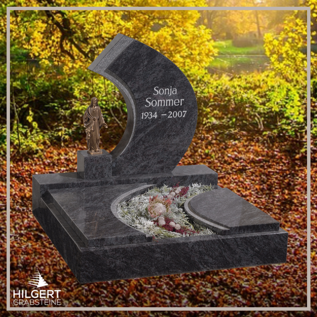 UR-GR-258 | Hilgert Grabsteine | Urnengrabstein aus Granit