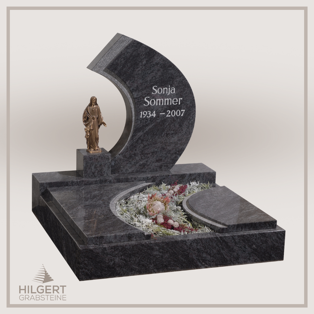 UR-GR-258 | Hilgert Grabsteine | Urnengrabstein aus Granit