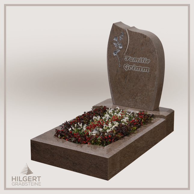 UR-GR-262 | Hilgert Grabsteine | Urnengrabstein aus Granit