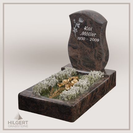 UR-GR-263 | Hilgert Grabsteine | Urnengrabstein aus Granit