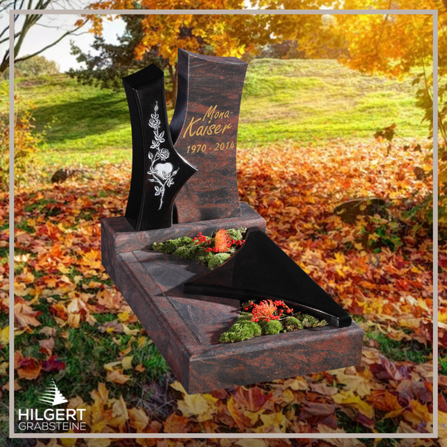 UR-GR-2697 | Hilgert Grabsteine | Urnengrabstein aus Granit