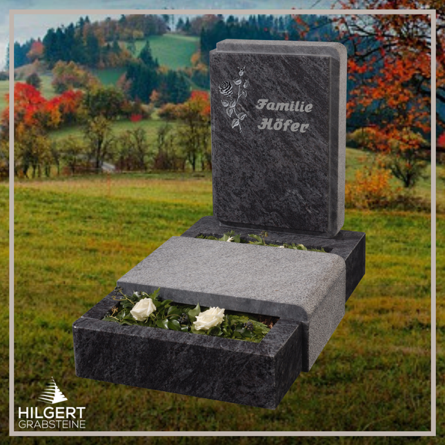 UR-GR-275-1 | Hilgert Grabsteine | Urnengrabstein aus Granit