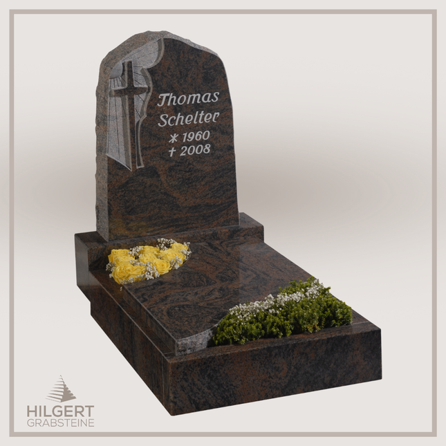 UR-GR-281 | Hilgert Grabsteine | Urnengrabstein aus Granit