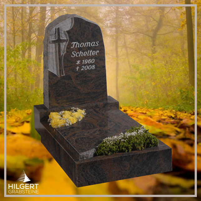 UR-GR-281 | Hilgert Grabsteine | Urnengrabstein aus Granit