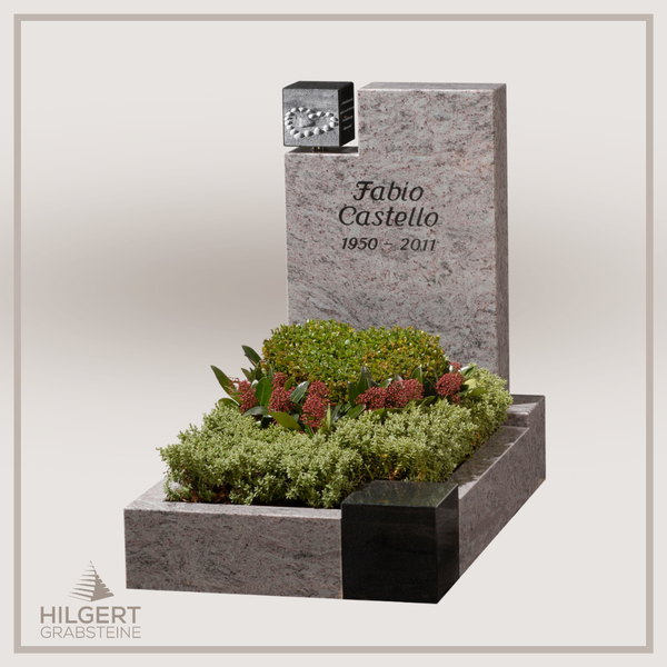 UR-GR-287 | Hilgert Grabsteine | Urnengrabstein aus Granit