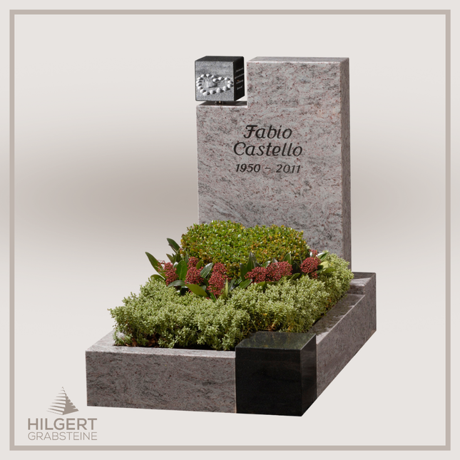 UR-GR-287 | Hilgert Grabsteine | Urnengrabstein aus Granit