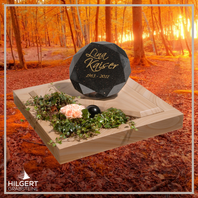 UR-GR-288 | Hilgert Grabsteine | Urnengrabstein aus Granit