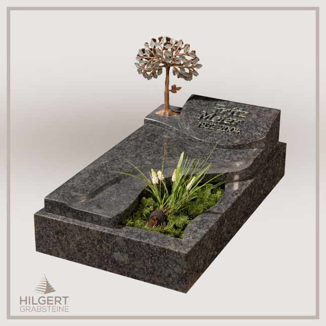 UR-GR-294 | Hilgert Grabsteine | Urnengrabstein aus Granit