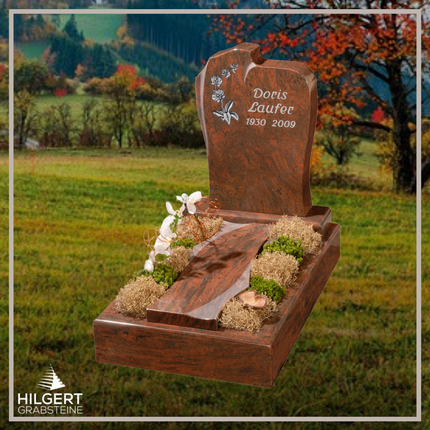 UR-GR-305 | Hilgert Grabsteine | Urnengrabstein aus Granit