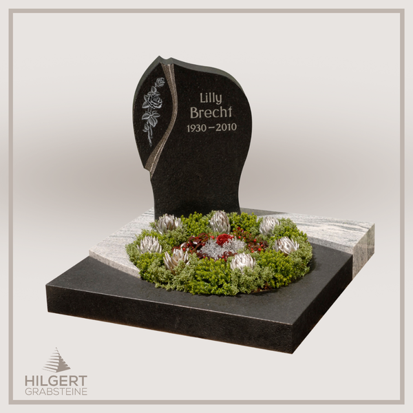 UR-GR-309 | Hilgert Grabsteine | Urnengrabstein aus Granit