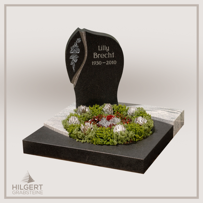 UR-GR-309 | Hilgert Grabsteine | Urnengrabstein aus Granit