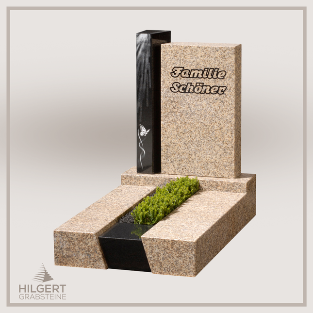 UR-GR-310 | Hilgert Grabsteine | Urnengrabstein aus Granit