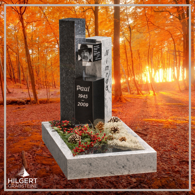 UR-GR-311 | Hilgert Grabsteine | Urnengrabstein aus Granit