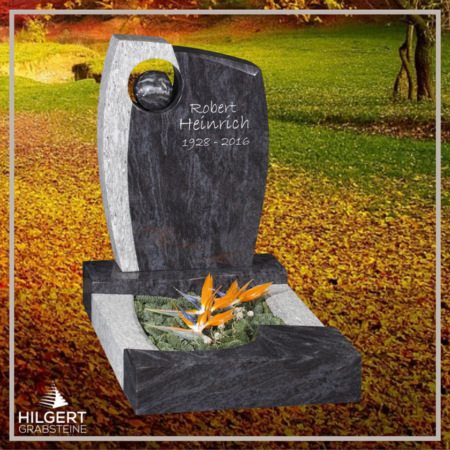 UR-GR-406 | Hilgert Grabsteine | Urnengrabstein aus Granit