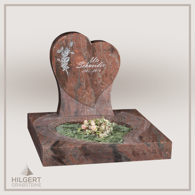 UR-GR-407 | Hilgert Grabsteine | Urnengrabstein aus Granit