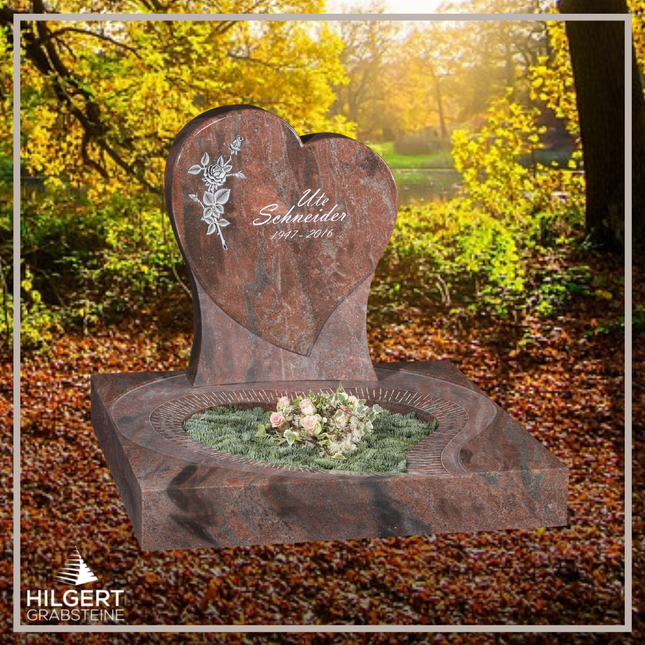 UR-GR-407 | Hilgert Grabsteine | Urnengrabstein aus Granit