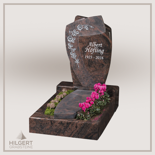 UR-GR-413 | Hilgert Grabsteine | Urnengrabstein aus Granit
