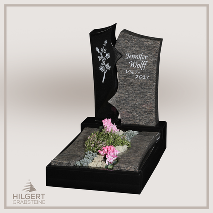 UR-GR-433 | Hilgert Grabsteine | Urnengrabstein aus Granit