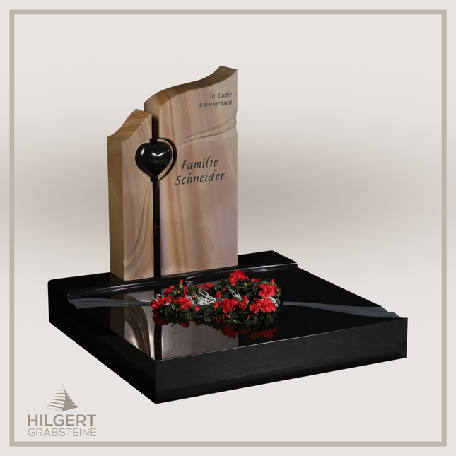 UR-GR-436 | Hilgert Grabsteine | Urnengrabstein aus Granit