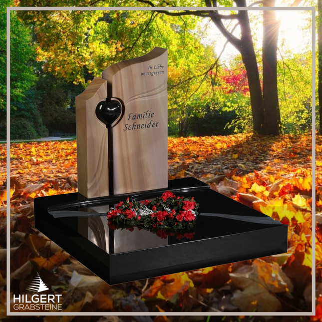 UR-GR-436 | Hilgert Grabsteine | Urnengrabstein aus Granit
