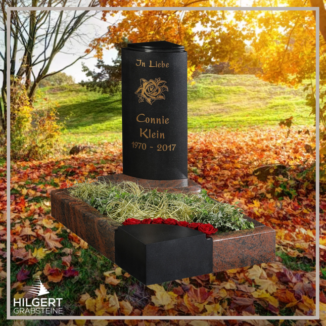 UR-GR-438 | Hilgert Grabsteine | Urnengrabstein aus Granit