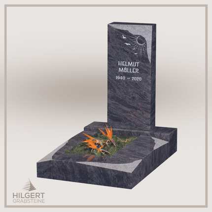 UR-GR-487 | Hilgert Grabsteine | Urnengrabstein aus Granit