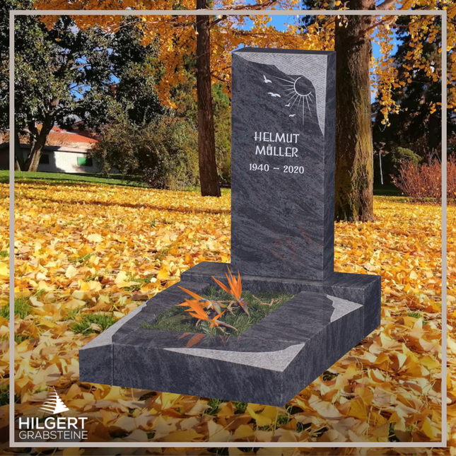UR-GR-487 | Hilgert Grabsteine | Urnengrabstein aus Granit
