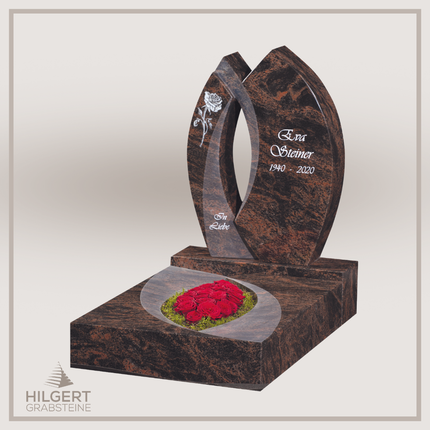 UR-GR-488 | Hilgert Grabsteine | Urnengrabstein aus Granit