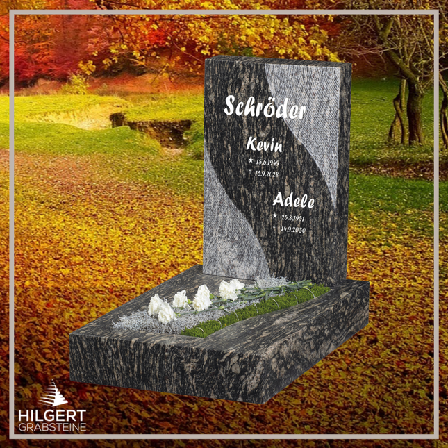 UR-GR-494 | Hilgert Grabsteine | Urnengrabstein aus Granit