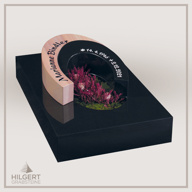 UR-GR-498-60X100 | Hilgert Grabsteine | Urnengrabstein aus Granit