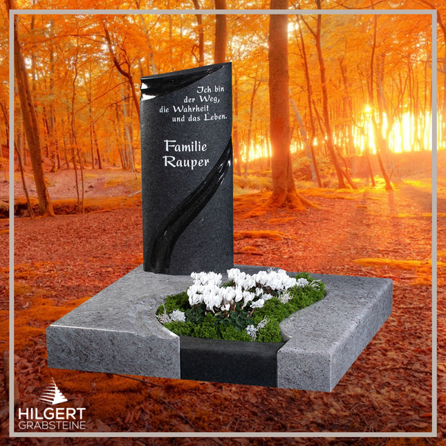 UR-GR-GA442-003221 | Hilgert Grabsteine | Urnengrabstein aus Granit