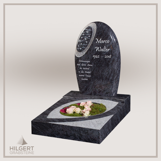 UR-GR-GA445-003224 | Hilgert Grabsteine | Urnengrabstein aus Granit