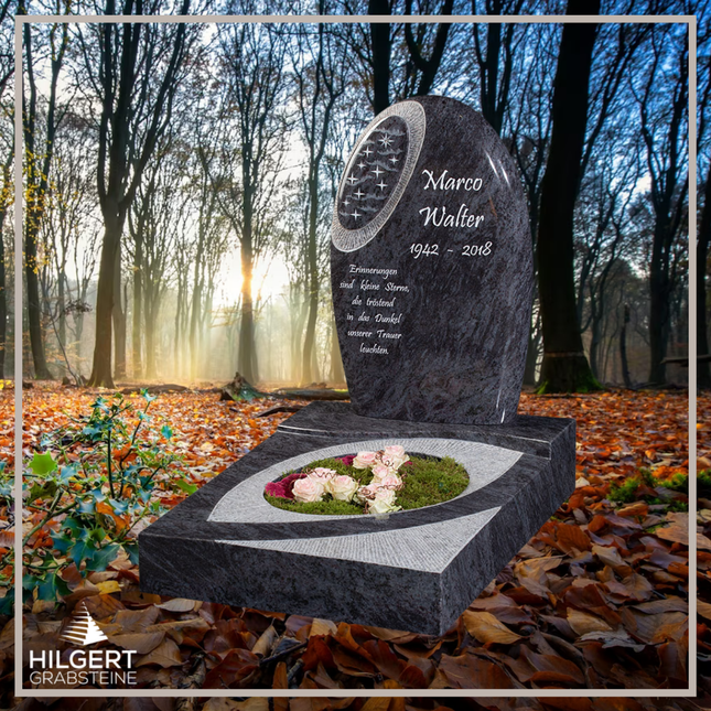 UR-GR-GA445-003224 | Hilgert Grabsteine | Urnengrabstein aus Granit