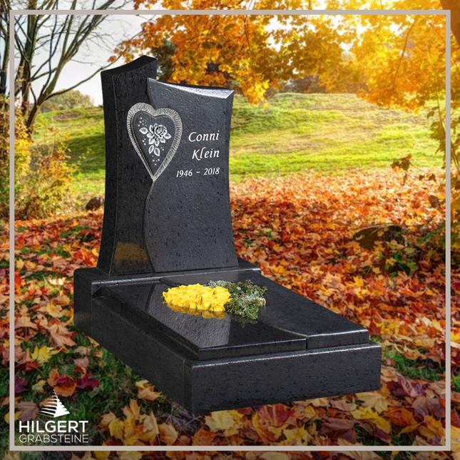 UR-GR-GA447-003215-1  | Hilgert Grabsteine | Urnengrabstein aus Granit
