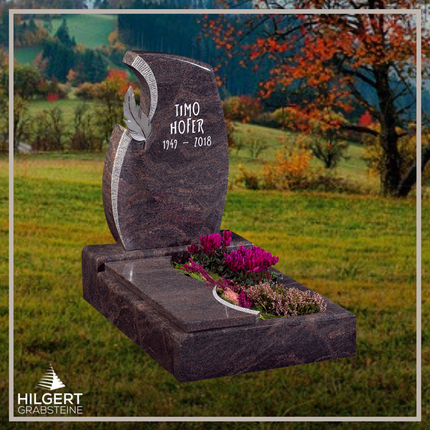 UR-GR-GA449-003209 | Hilgert Grabsteine | Urnengrabstein aus Granit
